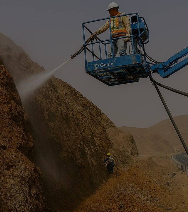 Slope Protection Works for the Tawaian-Dibba Highway