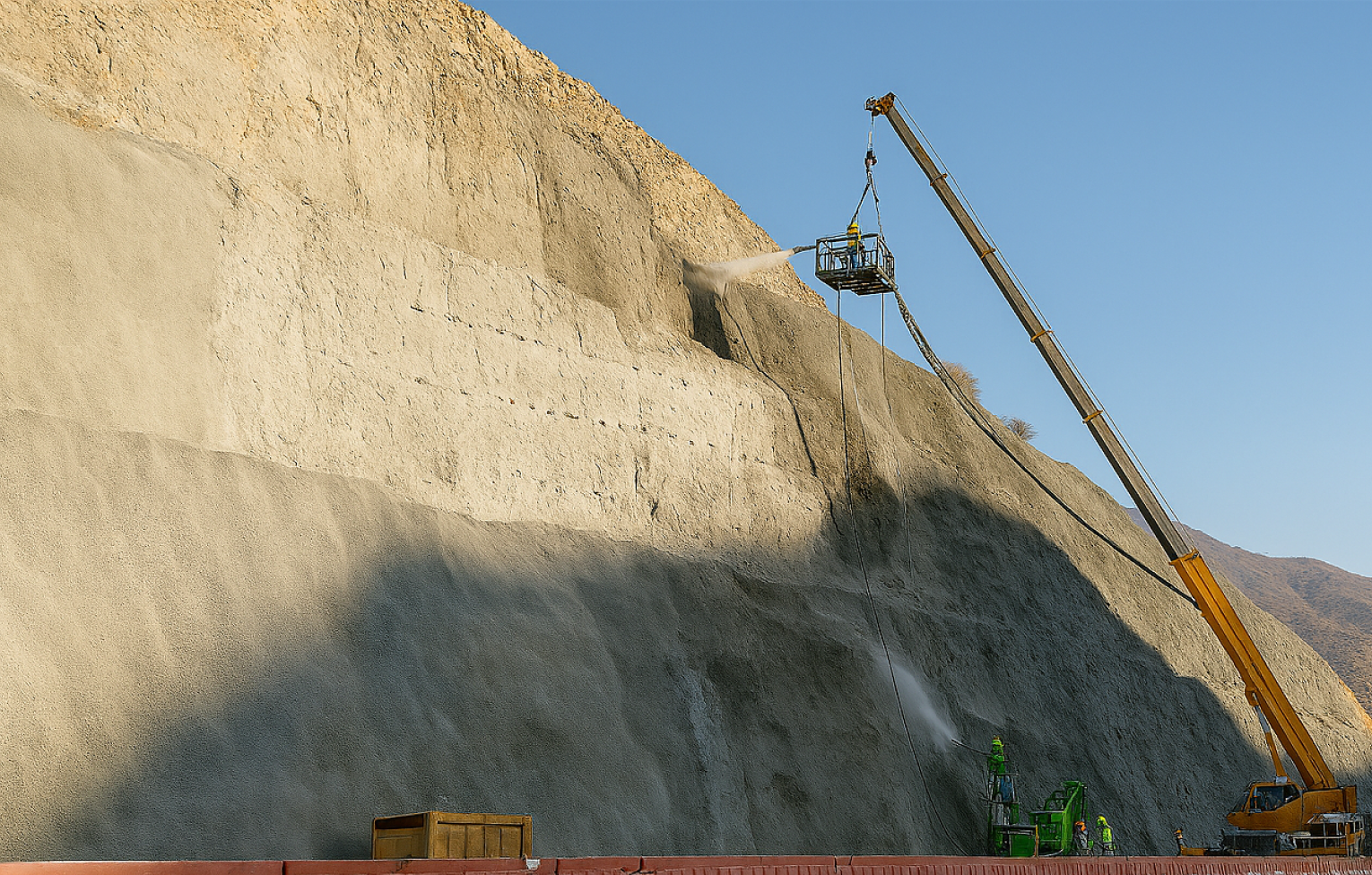 Slope Protection Works for the Tawaian-Dibba Highway