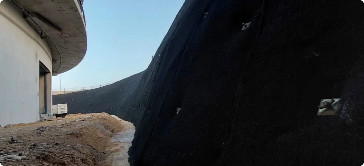 Erosion Control System at Oman Shooting Range - Azaiba